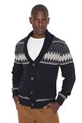 Swetry męskie - Trendyol Męski wąski standardowy dekolt w serek dzianinowy kardigan granatowy, granatowy, XL - miniaturka - grafika 1