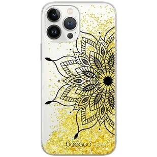 ERT GROUP etui na telefon Apple Iphone XS, case oryginalny i oficjalnie licencjonowany przez Babaco, wzór Mandalas 004, optymalnie dopasowane, z efektem płynnego brokatu - Etui i futerały do telefonów - miniaturka - grafika 1