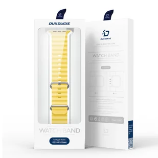 Dux Ducis Strap pasek Watch 8 / 7 / 6 / 5 / 4 / 3 / 2 / SE (41 / 40 / 38mm) silikonowa opaska bransoletka żółty (OceanWave Version) - Akcesoria do smartwatchy - miniaturka - grafika 2