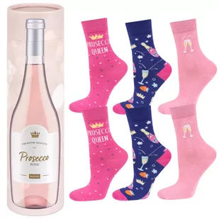 Skarpetki damskie SOXO Prosecco w tubie - 3 pary-35–40 - Skarpetki damskie - miniaturka - grafika 1