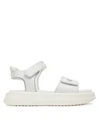 Buty dla dziewczynek - Calvin Klein Jeans Sandały V3A2-82047-1013X S Biały - miniaturka - grafika 1