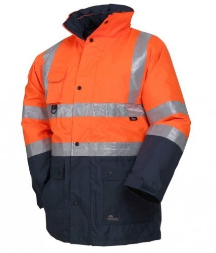 KURTKA 5W1 OSTRZEG.POM.-GRANATOWA M