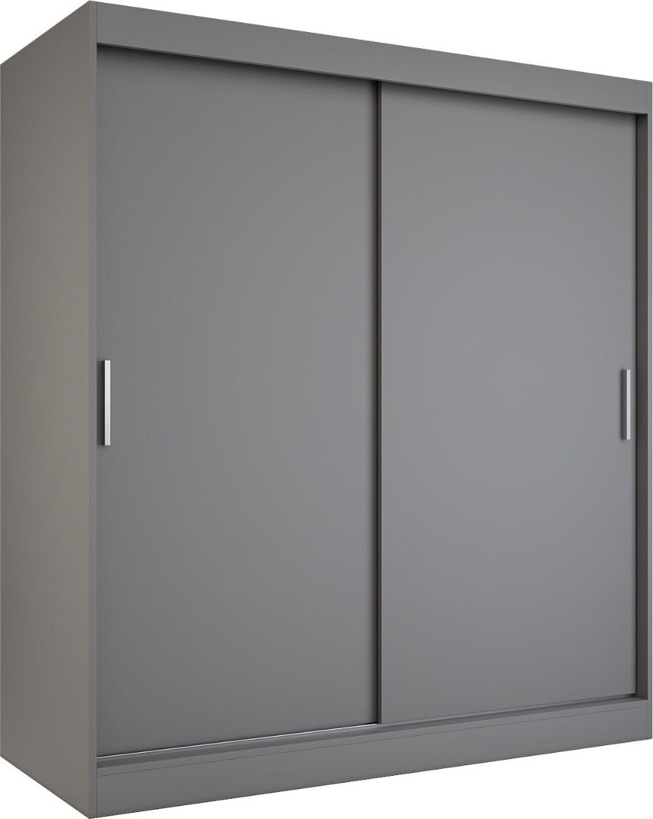 MKPOL Szafa przesuwna MODUO COMFORT 180 antracyt gładka