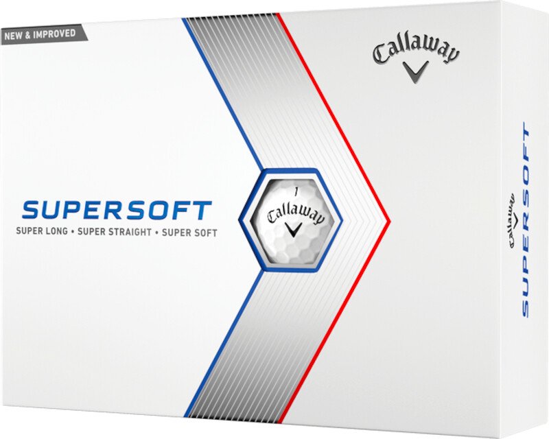 Piłki golfowe Callaway Supersoft 2023 Red Splatter, 12, Supersoft