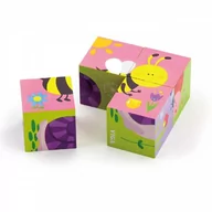 Układanki dla dzieci - Viga Toys Układanka Drewniana Puzzle Owady 4 Klocki 6 Obrazków Viga Toys 50160 - miniaturka - grafika 1