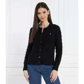 Swetry damskie - POLO RALPH LAUREN Wełniany kardigan | Regular Fit | z dodatkiem kaszmiru - miniaturka - grafika 1