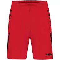 Spodenki męskie - JAKO Męskie spodnie sportowe Challenge czerwony/czarny xxl - miniaturka - grafika 1