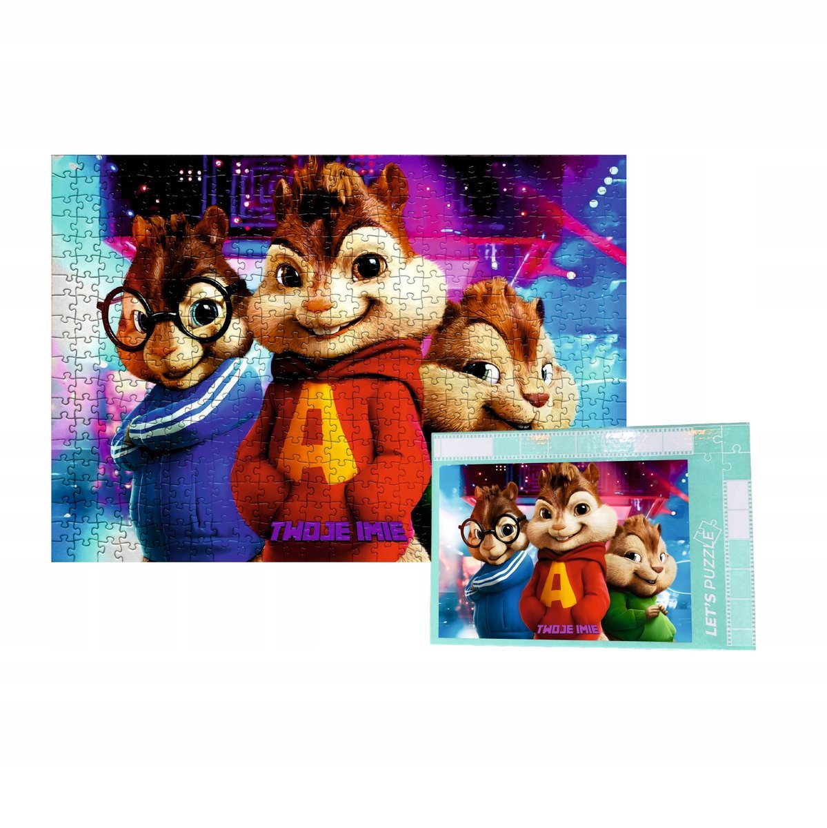 Personalizowane Puzzle Alvin i wiewiórki Alvin and the Chipmunks 500 el.