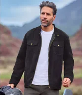 Kurtki męskie - Kurtka ze sztucznego zamszu Arizona Mężczyzna Atlas For Men - Kolor : Czarny - Rozmiar : 4XL - miniaturka - grafika 1