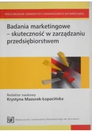 Ekonomia - Mazurek-Łopacińska Krystyna - Badania marketingowe-skuteczność w zarządzaniu przedsiębiorstwem - miniaturka - grafika 1