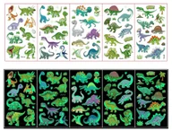 Zabawki kreatywne - Tatuaże dla dzieci świecące zmywalne dziecięce dinozaury B 5 szt - miniaturka - grafika 1