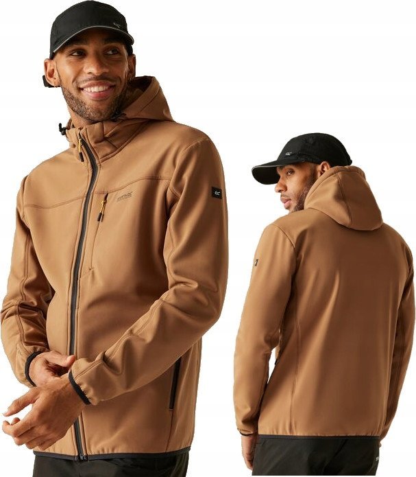 Męska kurtka softshell Regatta z kapturem RMl292 ZN0 3XL