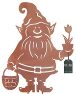 Ozdoby bożonarodzeniowe - KOTARBAU® Dekoracja ogrodowa figurki rdza 65 cm gnom Dekoracja świąteczna ogród Ecorost wtyczka ogrodowa Świąteczne figurki ogrodowe i posągi ogrodowe wtyczka rdza dekoracja ogrodowa na zewnątrz stal nierdzewna - miniaturka - grafika 1