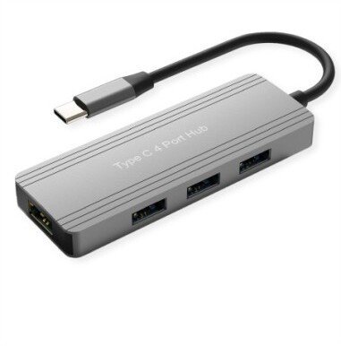 HUB USB Value Hub USB 3.2 Gen 1 marki VALUE, 4 porty, kabel z wtykiem typu C 14.99.5035