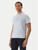 Koszulki męskie - Calvin Klein T-Shirt LV04RF853G Błękitny Regular Fit - miniaturka - grafika 1