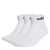 Skarpetki męskie - Adidas skarpety sportowe białe Ankle zestaw 3 szt., Rozmiar UE 49 - 51 - miniaturka - grafika 1
