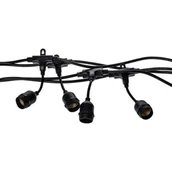Lampy ogrodowe - Milagro girlanda zewnętrzna 10x1,5W LED 10 m czarna EKO6925 - miniaturka - grafika 1