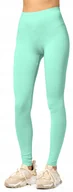 Legginsy - Merry Style Legginsy Klasyczne Długie damskie wiskoza MS10-143 Miętowy XL - miniaturka - grafika 1