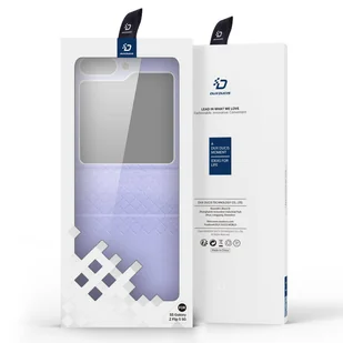 Skórzane etui Samsung Galaxy Z Flip5 5G z klapką portfel pokrowiec na tył Dux Ducis Bril - fioletowe - Portfele - miniaturka - grafika 5