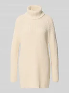 Swetry damskie - Golf o kroju regular fit z mieszanki bawełny - miniaturka - grafika 1