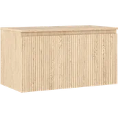 Szafki łazienkowe - Mexen Rivel szafka łazienkowa podumywalkowa 90 cm z blatem, 1 szuflada, ryflowana , dąb - 91A20-09047-1-BFC81 - miniaturka - grafika 1