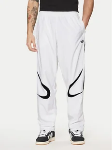 adidas Spodnie dresowe adicolor Teamgeist JP1119 Biały Regular Fit - Spodnie sportowe męskie - miniaturka - grafika 1