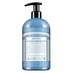 Organic DR. BRONNER'S Mydło Sugar Soap Baby Mild, Dr. Bronners, 710 ml - Kosmetyki kąpielowe dla dzieci - miniaturka - grafika 1