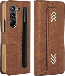 INF Etui Samsung Galaxy Z Fold, Ochronne i Odporne na Wstrząsy Etui na Telefon Składany brązowy model 2 - Etui i futerały do telefonów - miniaturka - grafika 1