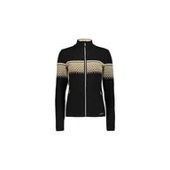 Odzież trekkingowa damska - Bluza sportowa damska CMP Bluza Damska 7H26802 Czarnybeżowy - miniaturka - grafika 1