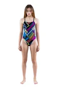 Stroje kąpielowe - ADIDAS STRÓJ KOSTIUM DAMSKI PULSE GRAPHIC ONE-PIECE MULTI AY2809 ROZMIAR D36 - miniaturka - grafika 1