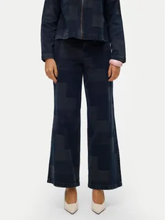 Vero Moda Jeansy Remy 10321077 Granatowy Wide Leg - Spodnie damskie - miniaturka - grafika 1