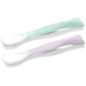 Gryzaki dla dzieci - BABYONO Babyono łyżeczki plastyczne dla niemowląt x 2 szt 1066/03 - miniaturka - grafika 1