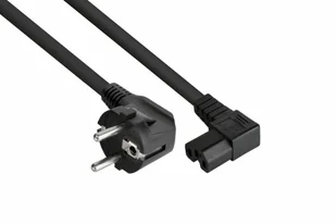 Kabelmeister SK0151-S010 kabel zasilające Czarny 1 m Wtyczka zasilająca typu E+F IEC C15 - Kable komputerowe i do monitorów - miniaturka - grafika 1