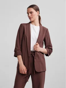 Pieces Marynarka 17090996 Brązowy Regular Fit - Marynarki i żakiety damskie - miniaturka - grafika 1