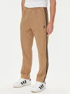 Spodnie sportowe męskie - adidas Spodnie dresowe adicolor Classics Beckenbauer JY1276 Beżowy Slim Fit - miniaturka - grafika 1