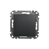 Wyłączniki światła i elektryczne - Łącznik schodowy Schneider Sedna Design SDD114106 czarny antracyt Design &amp; Elements - miniaturka - grafika 1