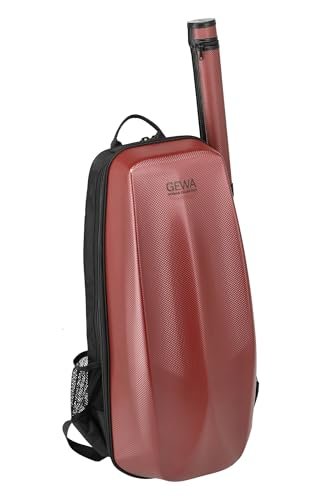GEWA Walizka na skrzypce plecak Space Bag z etui na łuk czerwony 4/4-3/4