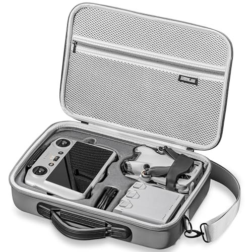 STARTRC Torba do przenoszenia akcesoriów DJI Mini 4 Pro, przenośna torba podróżna do DJI Mini 4 Pro Fly More Combo (do kontrolera DJI RC 2), torba na ramię, szary, Zestaw walizek