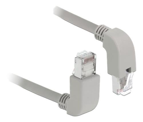 Kabel sieciowy Delock RJ45 Cat.5e SF / UTP kątowy góra/dół 2 m