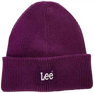 Czapki damskie - Lee Męska czapka typu beanie, WASHED PURPLE, jeden rozmiar - grafika 1