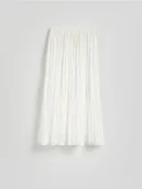 Spódnice - Reserved - Spódnica maxi z gniecionej tkaniny - biały - miniaturka - grafika 1