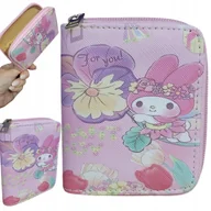 Portfele - 2 x Uroczy Portfel Młodzieżowy Dziecięcy KUROMI SANRIO MELODY RÓŻOWY NA ZAM - miniaturka - grafika 1