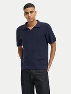 Swetry męskie - Jack&Jones Sweter Ceaston 12273012 Granatowy Regular Fit - miniaturka - grafika 1