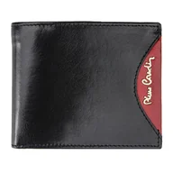 Portfele - Portfel męski skórzany PIERRE CARDIN TILAK29 8824 RFID Czarny / Czerwony - miniaturka - grafika 1