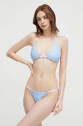 Stroje kąpielowe - Juicy Couture dwuczęściowy strój kąpielowy kolor niebieski miękka miseczka - miniaturka - grafika 1