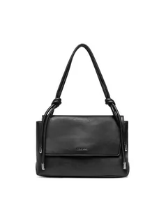 Torebki damskie - Calvin Klein Torebka Roped Shoulder Bag K60K609004 Czarny - grafika 1