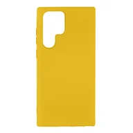 Etui i futerały do telefonów - Etui Samsung Galaxy S22 Ultra Silikonowe półsztywne Soft-touch Wykończenie żółte - miniaturka - grafika 1