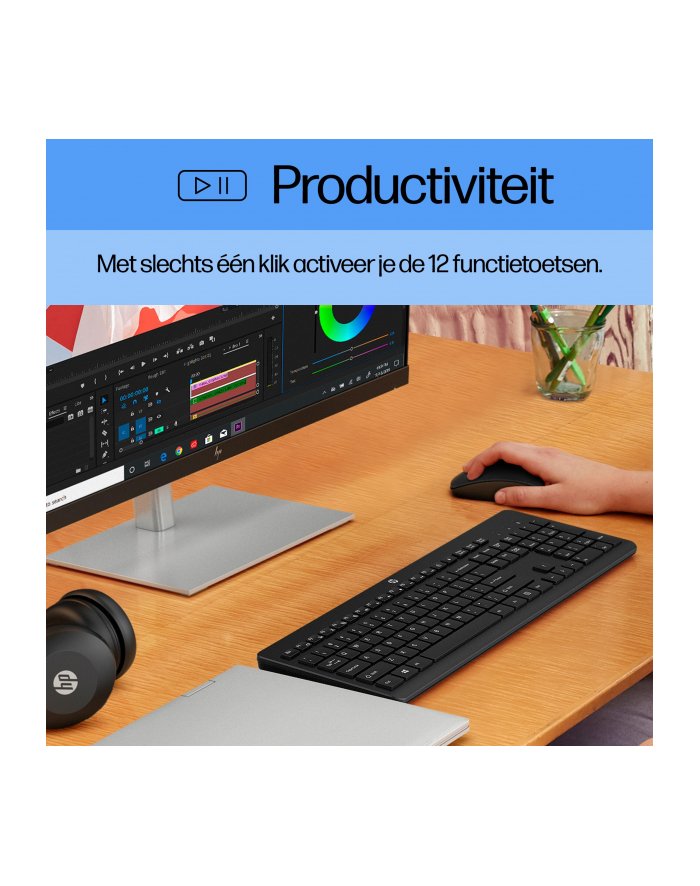 HP 230 Wireless Keyboard Black 3L1E7AA#ABB