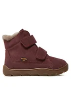 Buty dla chłopców - Froddo Kozaki Zeru Tex Furry Barefoot G2110149-5 S Czerwony - miniaturka - grafika 1