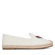 Espadryle damskie - Espadryle DeeZee MXCR-232 Biały - miniaturka - grafika 1